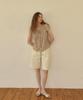 OURO Button Strap Midi Pants [ Cream ]