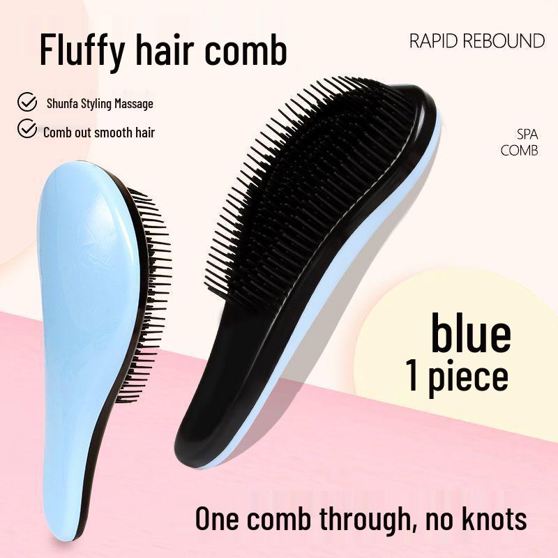 Queen s Anti-Tangle Hair Comb for Smooth and Curly Wigs - Large TT Women s Comb синий