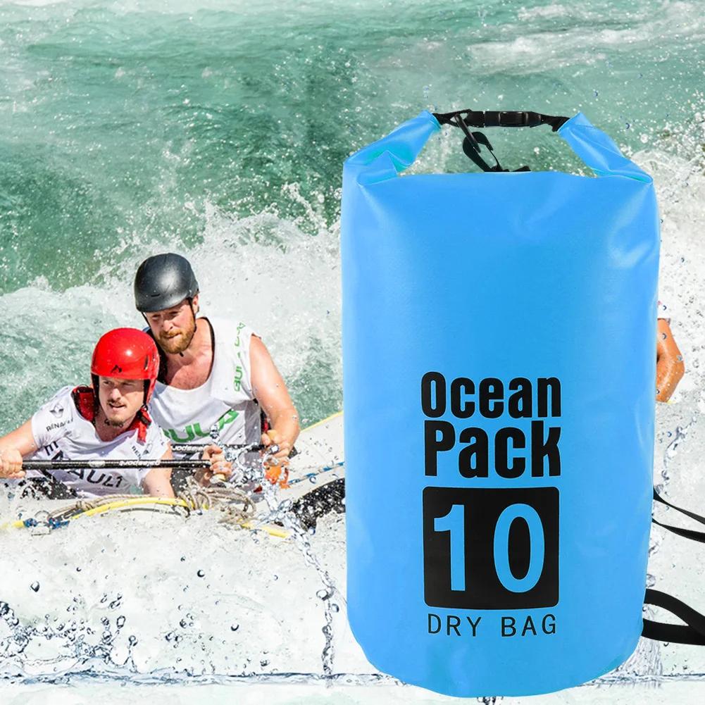 2L/3L/5L/10L/15L Waterproof Dry Bag Storage Outdoor Swimming Kayak River Hiking Float Sailing Canoe Diving Compression Backpack