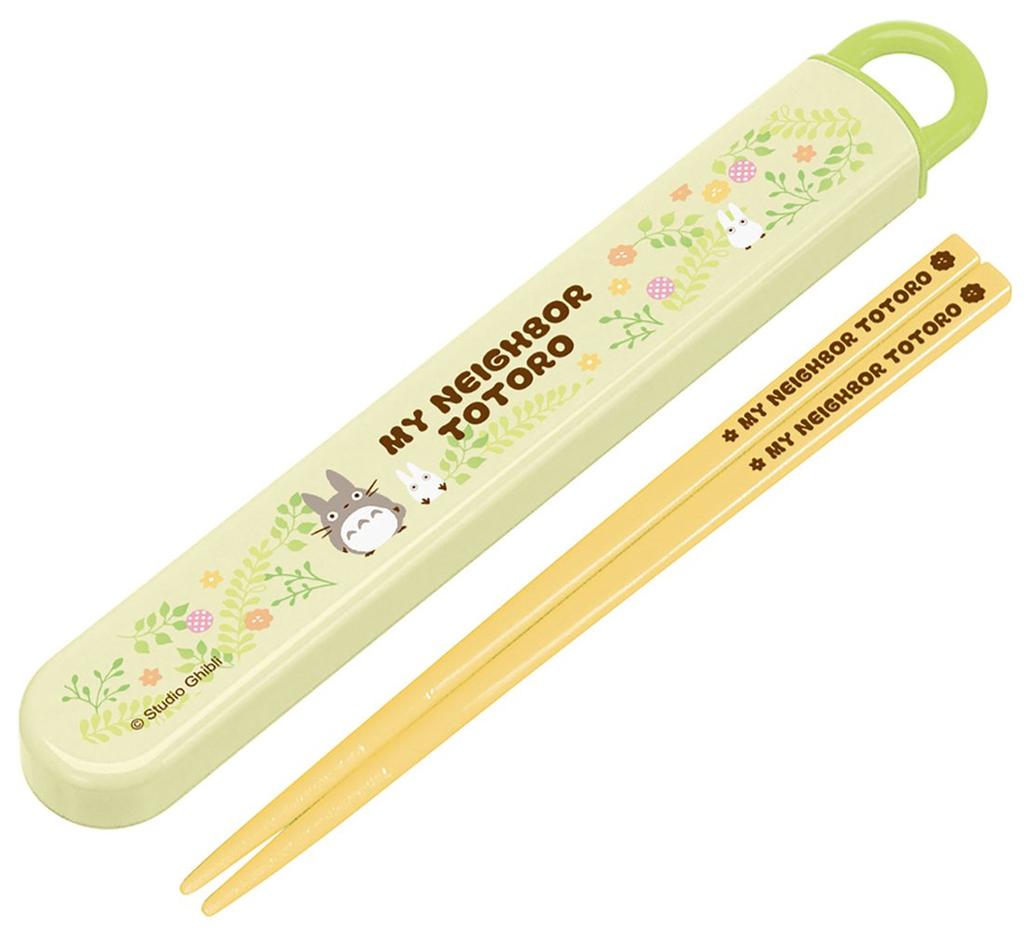 Skater Chopsticks and Chopstick Case My Neighbor Totoro Made in ABS2AM Children's Set, Plants, Japan, Ghibli,