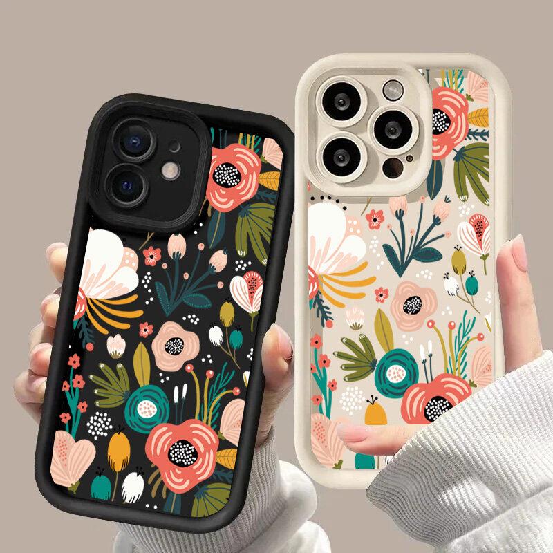 Colorful Flower Phone Case For VIVO Y03 Y17S Y22S Y33S Y35 Y36 Y15A Y15S Y33 Y21 Y21S V40 V23 V25 V30 V30E V23E V27E V27 V29