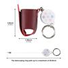 Asthmatic Inhaler Storage Pouches With Adjustable Strap Compacts Organizers Keychains Holder PU Travel Pouches for Kids and Adults