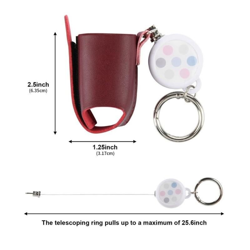 Asthmatic Inhaler Storage Pouches With Adjustable Strap Compacts Organizers Keychains Holder PU Travel Pouches for Kids and Adults