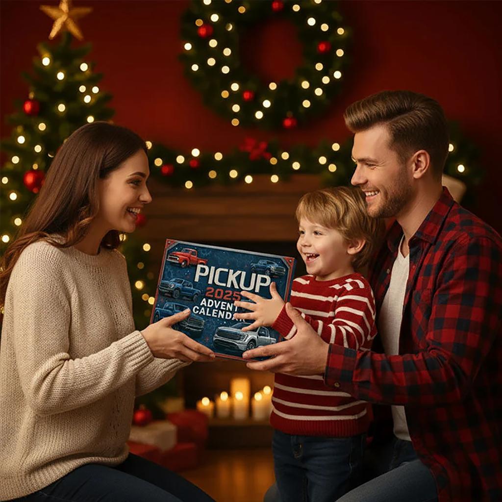 2D Ebene+Flugzeug Box +24 Stück+ Pickup Truck Countdown Box Weihnachts-Adventskalender