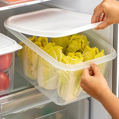 WORTHBUY Refrigerator Food Fresh-keeping Box Transparent Sealed Leak Proof Fruit Vegetable Storage Box Kitchen Storage Container