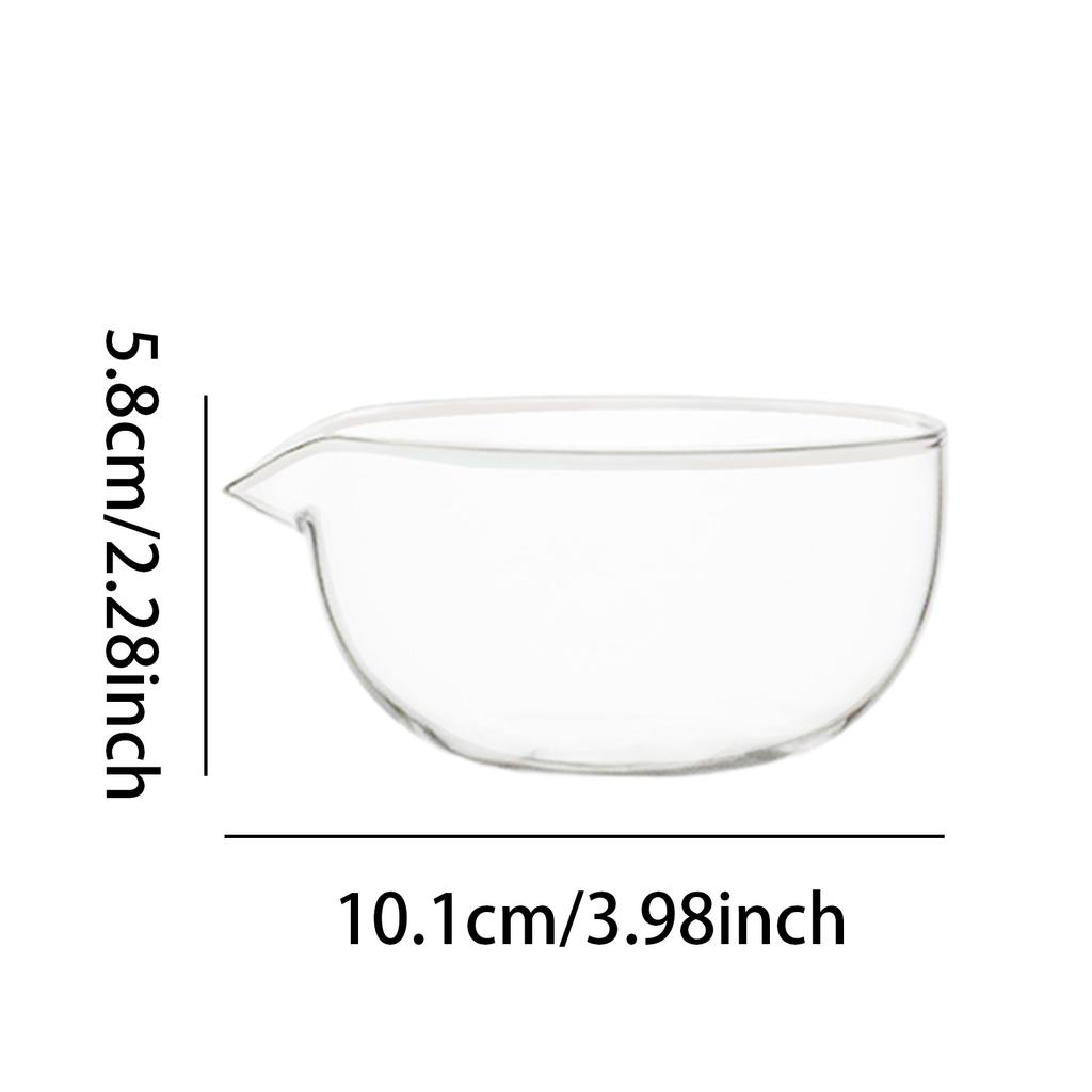 600ml Transparante Glazen Matcha Kom met Tuit Unieke Hittebestendige Krasbestendige Kom voor IJsthee Matcha Kom