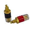 4/10Pcs Brass Terminal Connector With Transparent Shell Banana Plug Socket 4Mm Gold Plated Hifi Speaker Amplifier Binding Posts