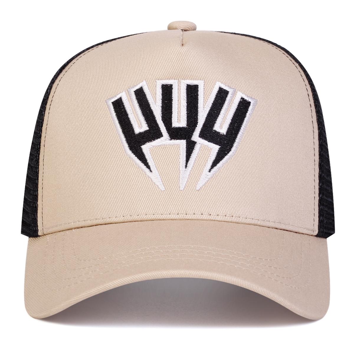 

Мужская бейсболка с вышивкой буквы U, сетчатая шляпа, уличная регулируемая солнцезащитная шляпа для отдыха, весна, осень, путешествия, туризм, пляжный отдых чёрный/хаки