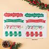 2024 Christmas Cake & Dessert Decoration Stickers - Merry Christmas Theme.