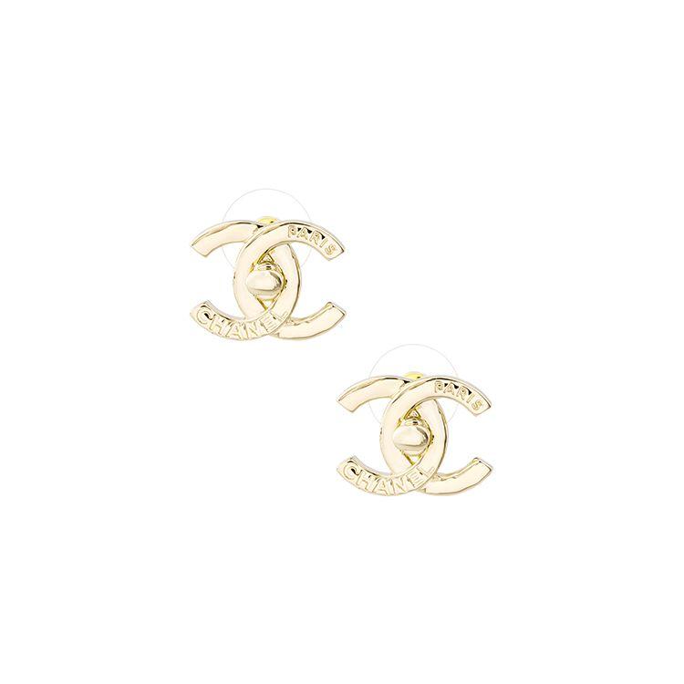 

Chanel Double C Texture Earrings Women Earrings Gold AB9411-B08930-NJ804 Gold,F