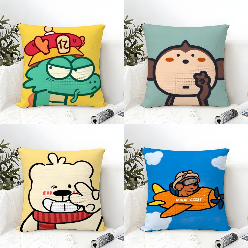 Funny And Quirky Party Animals Pillow Case Home Living Room Decoration Linen Pillowcover Pillow Cases Cushion Cover