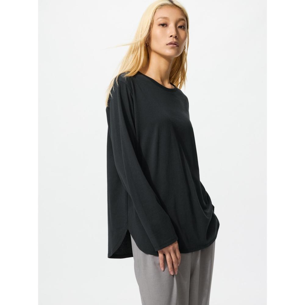 Uniqlo Japan SofT CoTTon Round Hem T Long Sleeve