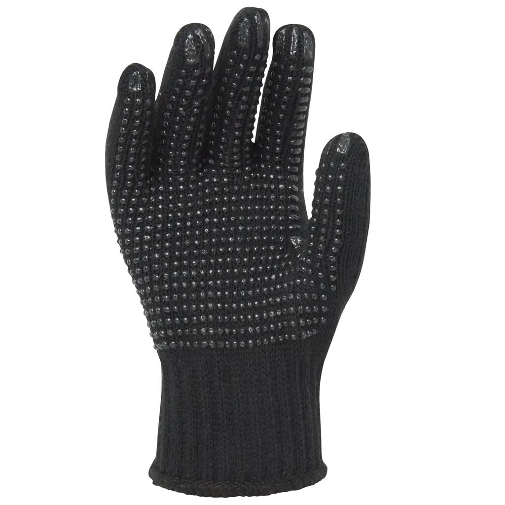 Work 10 AG395 [ACE] Anti-Slip Gloves, Black, Pairs,