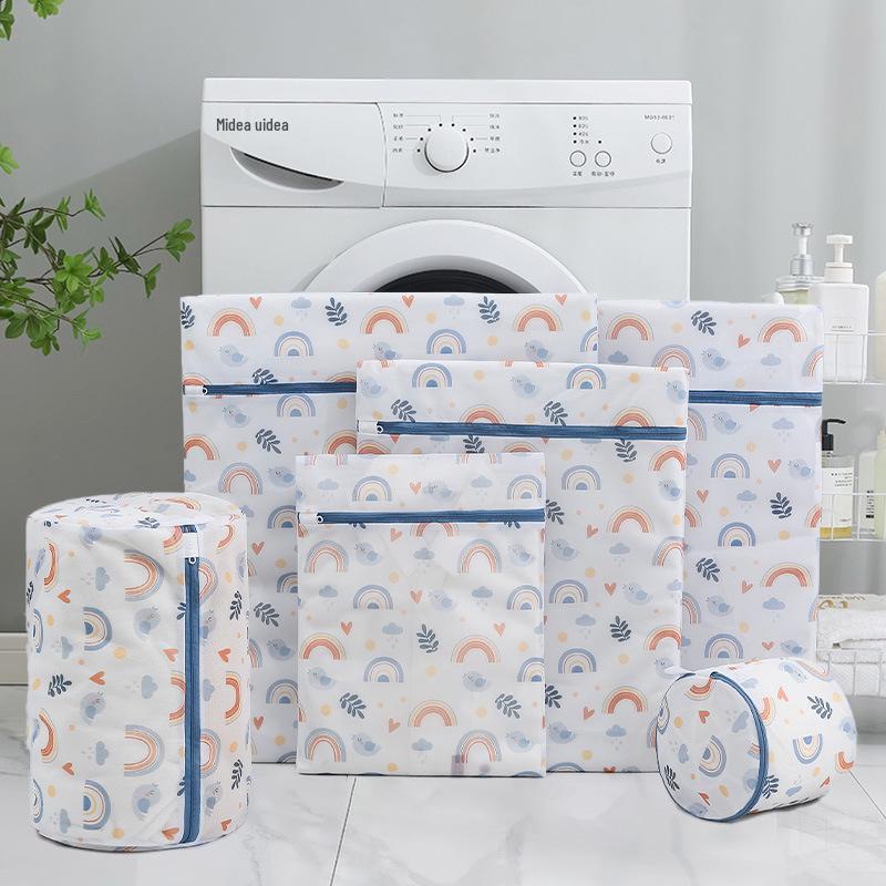 70g Regnbågsfärgad Polyester Tvättväska - Finmaskig för Klädtvätt och Skötsel, Hushålls- och Hotellanvändning