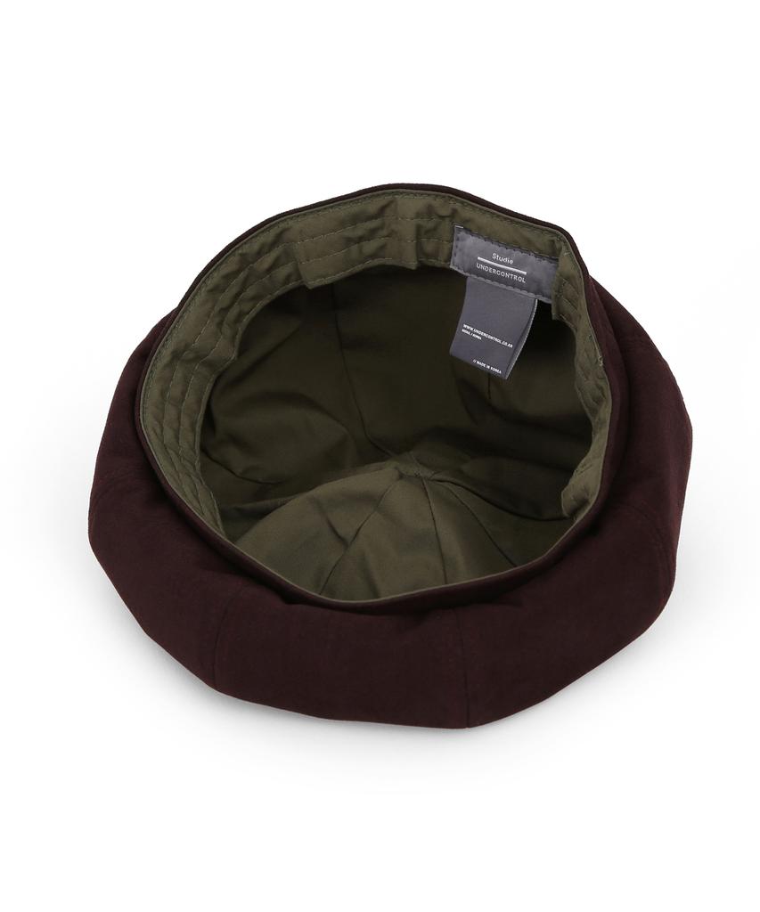 Eondeokeonteulolseutyudio Suede Beret Bread Beret / T Suede / D Wine