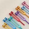 Aluminum Tuning Fork Set: Colored Eight-piece Sound Therapy with Wooden Gift Box