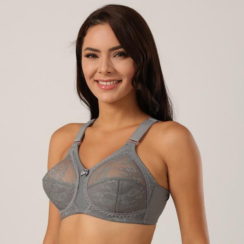 Europejski i Amerykański Ultracienki Biustonosz Pełnokielichkowy Klasyczny Bez Gąbki Sekowna Koronka Przezroczysta Bielizna