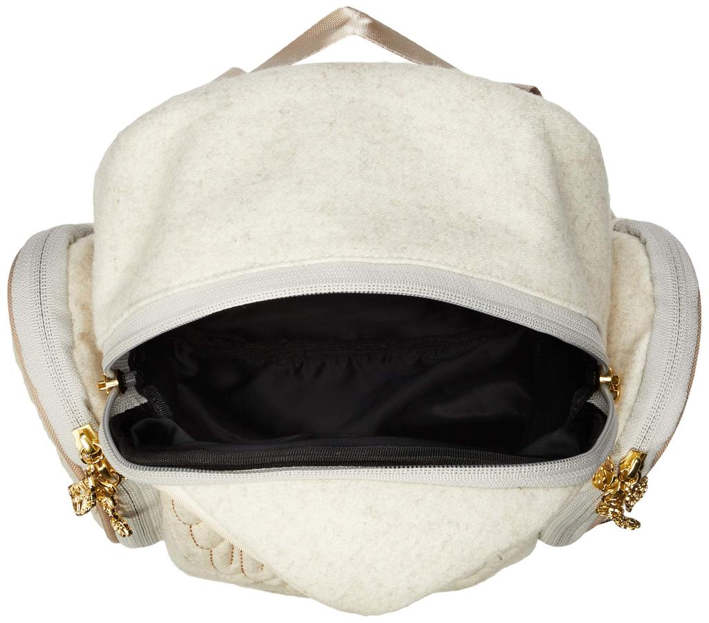 MORN CREATIONS Barn Owl Flannel White Women's Backpack,