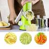 3 Vassa Trummor Manuell Roterande Grönsaksskärare Rostfritt Stål Kökshackare Ostrivare