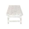 Table Basse - HOME ESPRIT - 148 x 69 x 47 cm - Blanc - Bois recyclé - Pliable