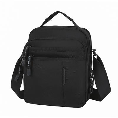 Sac à main simple en nylon pour homme, sac de poitrine multifonctionnel pour voyage, petit sac portable pour shopping, sac bandoulière simple épaule