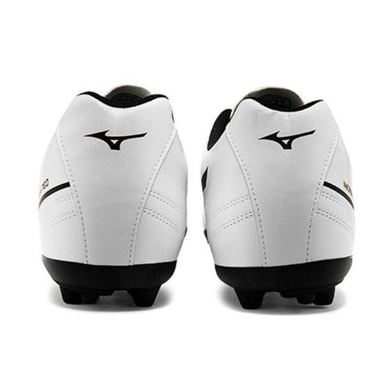 Mizuno Monarcida Neo II Select Rundzehen Schnürschuh AG (Gummistollen) Rutschfeste Strapazierfähige Fußballschuhe Herren Fußballschuhe Weiß Schwarz P1GA210609