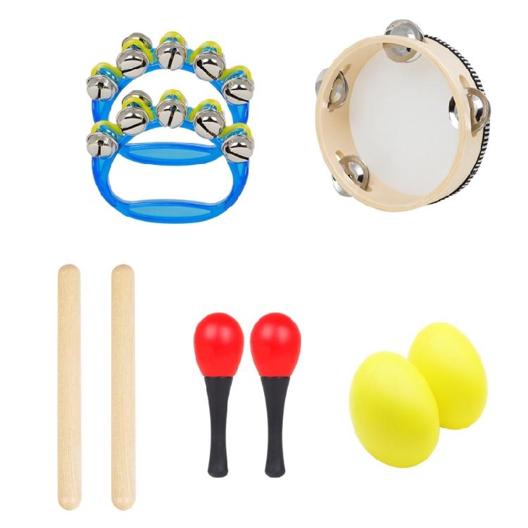 5Pcs Wood Percussion Instruments for Children Preschool Educational Learning Set