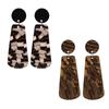 Suijue Jewelry Dongdaemun Earrings, Acrylic, Geometric Shell Pattern Earrings Women