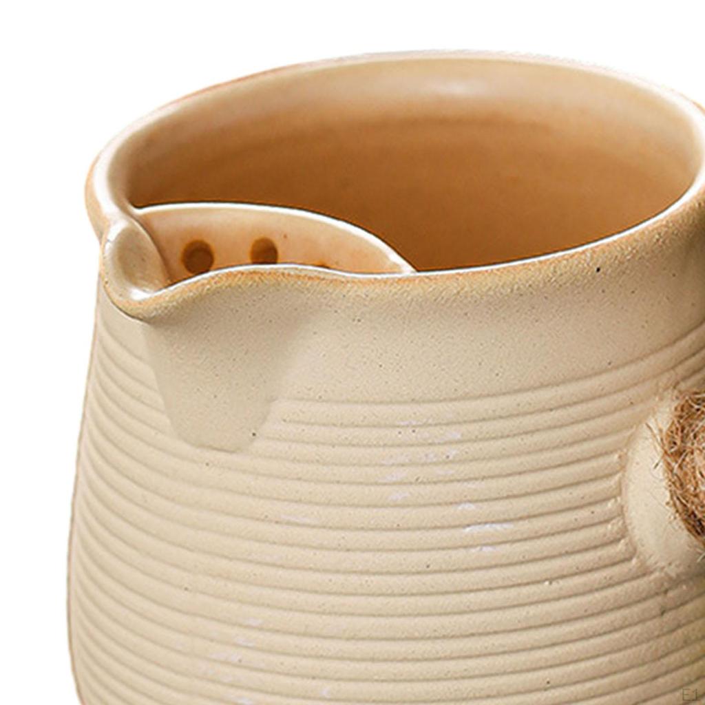 760ml Ceramic Teapot Porcelain Tea Pot with Side Handle Kettle for Camping Picnic