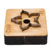 Flower Leather Cutting Die Wooden Base Steel Blade Multifunctional Leather Die Cutter for Crafts Decors