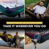 Grand Trunk Double Deluxe Parachute Nylon Hammock Genuine Japanese Product (Crimson/Charcoal)