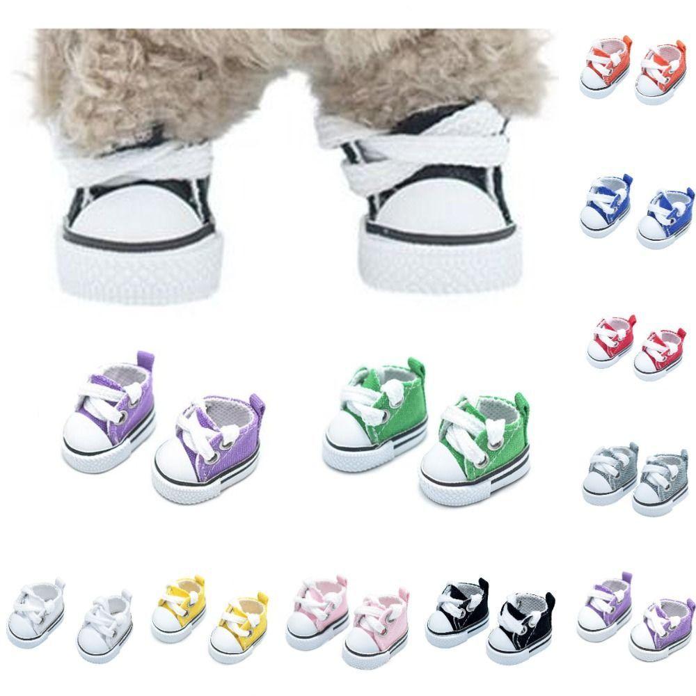 3.5cm Size BJD Doll Shoes Canvas Material Casual Shoes Fashion High Top Sneakers  For 1/6 Dolls