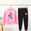 Black Children's Hoodie Coat Toy Story Suitable Age Boys Girls Hoode Sweatshirt Outerwear Pants Set Autumn Clothing