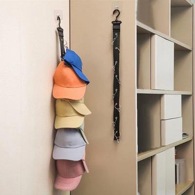 8-Clip Wall Storage Hat Hanging Tool Underwear Drying Rack Bedroom Wardrobe Duck Tongue Cap Storage Hook Rack