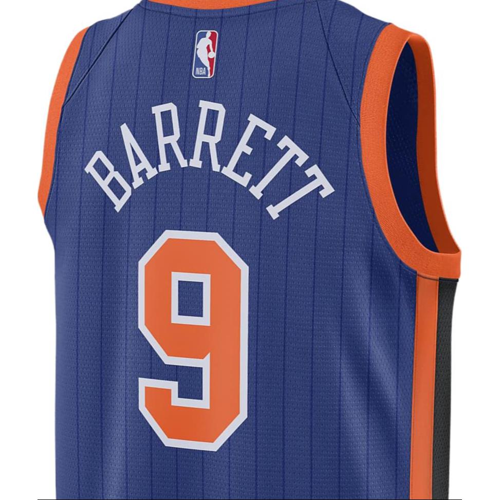 Nike Dri-Fit Alphanumeric Print Colorblock Basketball Jersey City Edition 2023/24 Season Men Basketball Jersey Navy-Blue DX8512-400