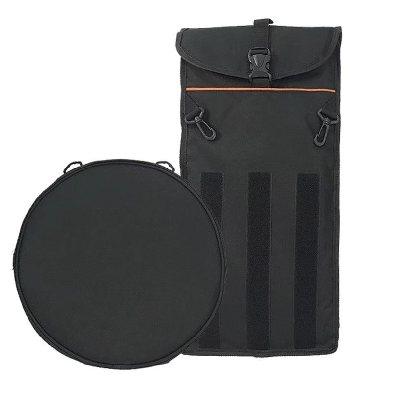 Practical Dumb Drum Backpack Waterproof Design Adjustable Shoulder Strap Oxford Fabric Texture for Easy Carrying