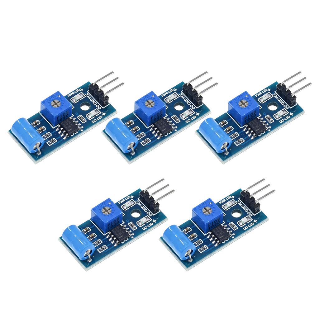 5Pcs Metal SW420 Vibration Switcher Module For Industrial Automation Security Alarm Sensory For Microcontroller Project