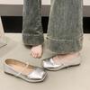 Fashion Square Toe Shoes Woman Flats Modis Dress Summer New 2025 Mary Janes Shoes Woman 2025 Modis Square Toe Female Footwear New Cute S