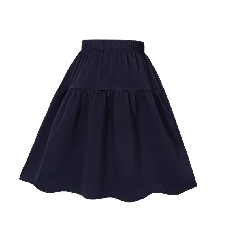WTEMPO Womens Elastic High Waist Tiered Mini Skirt with Shorts Underneath Cute Boho Pleated Ruffle Skirt with Pockets