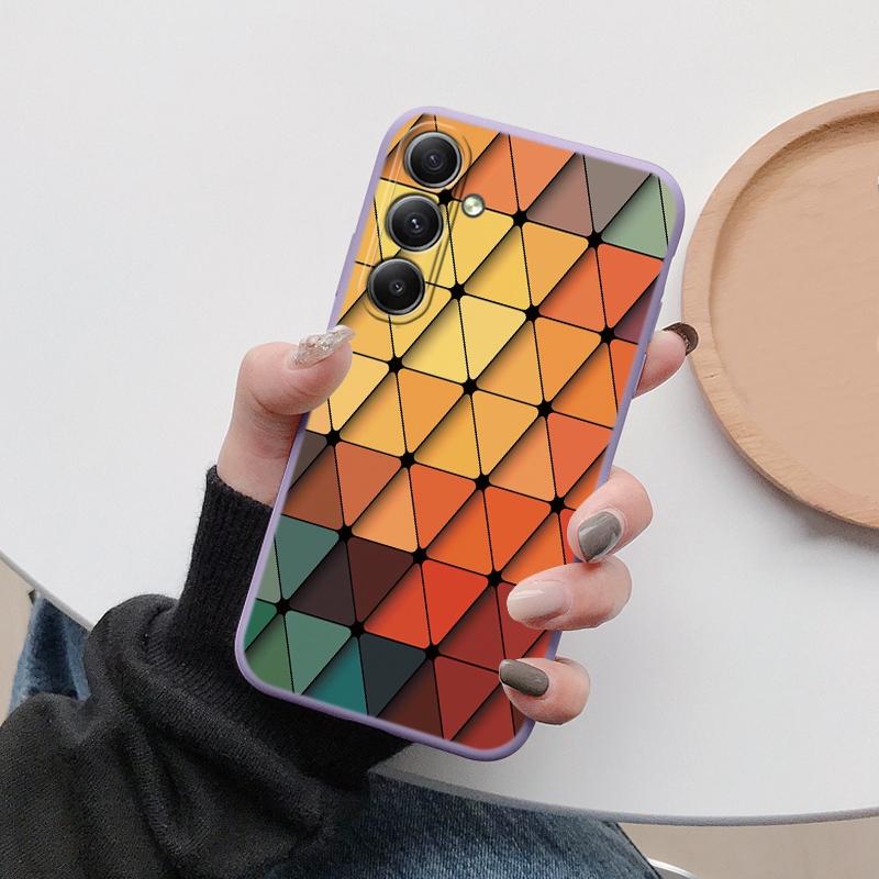 Kare Çiçek Yumuşak Silikon Kılıf Xiaomi Redmi Note 13 Pro 13C 14 Samsung A35 A55 M35 S24 Huawei Honor 200 iPhone Kamera Koruyucu Darbeye Dayanıklı Kılıf