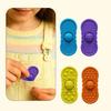 4Pcs/Set Silicone Fidget Slider Sensory Toy Focus Aid Anxiety Stress Relief Textured Slider Toy Decompression Rolling Ball Slider Toy