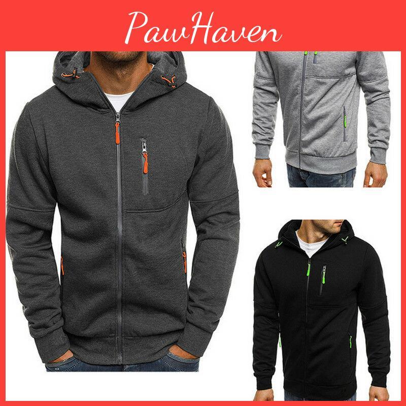 Men's Winter Hoodies Slim Fit Hooded Sweatshirt With Soft Warm Material Jacket