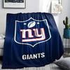 New York Giants Printed Flannel Blanket, soft throw for bedroom sofa, washable, fan merchandise, great gift.