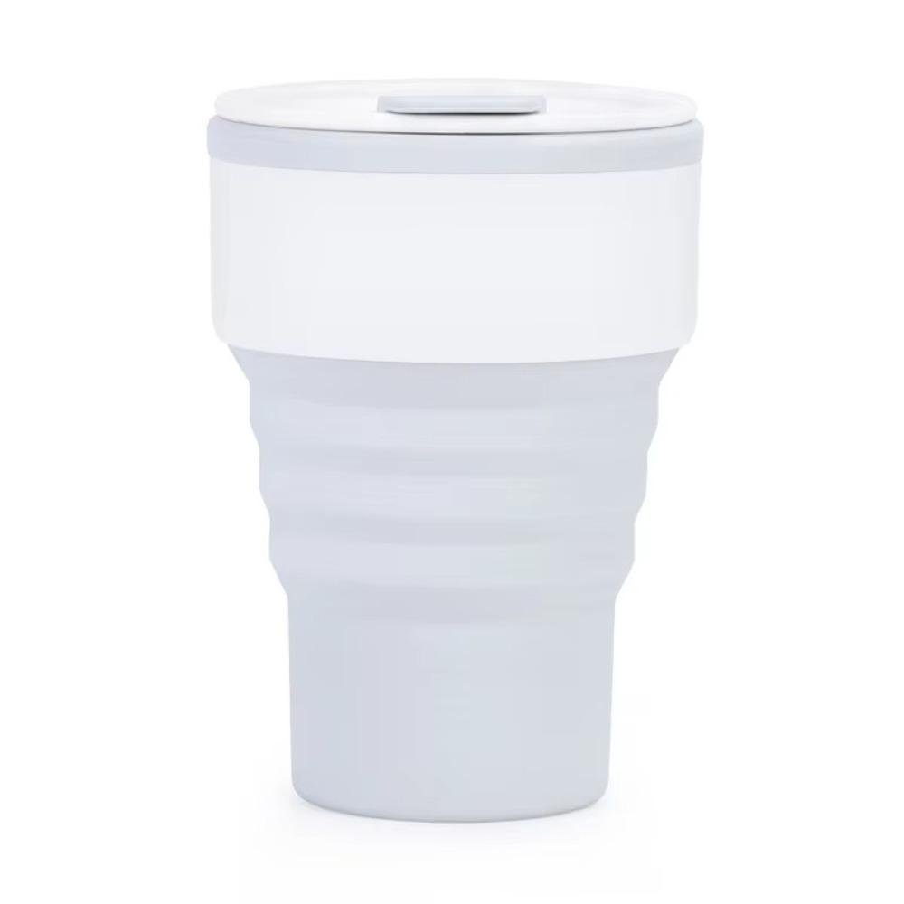 with Lid Collapsible Cups with Lid Silicone Portable Travel Tumbler Folding Coffee Cup Dining