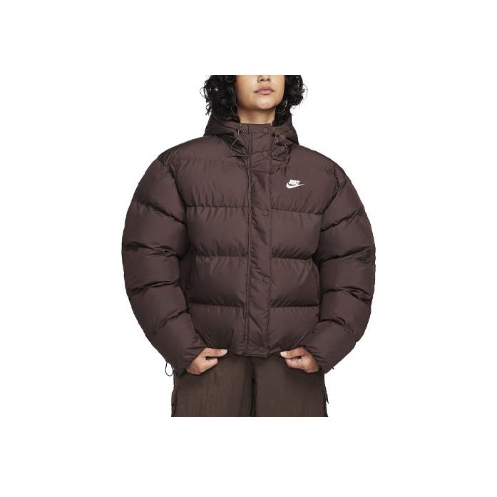 New Nike Sportswear Metro Puffer Jackets Coats Women's Brown FD8290-237