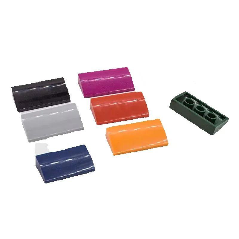 10PCS 88930 Curved 2x4x2/3 Building Blocks Kit With Bottom Tubes Slope Bricks Educational Idea Toy Children Birthday Gifts