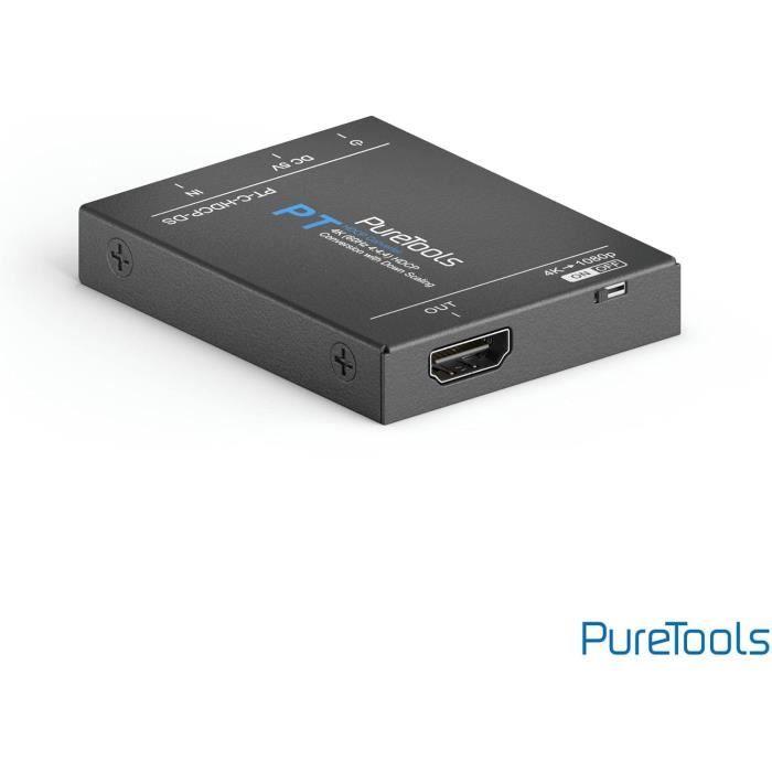 Convertisseur hdcp - puretools - pt-c-hdcp-ds - réduction d'échelle - 4k vers 1080p - hdr10