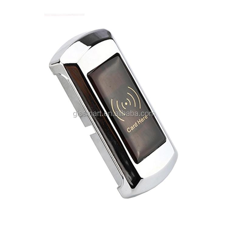 AA Batteries Ic Rfid 125khz Card Sauna Locker Lock in Swimming Pool with Free Wristband Smart Locking System for Filling Cabinet (Silver,Aluminum Door&Cabinet lock) серебряный