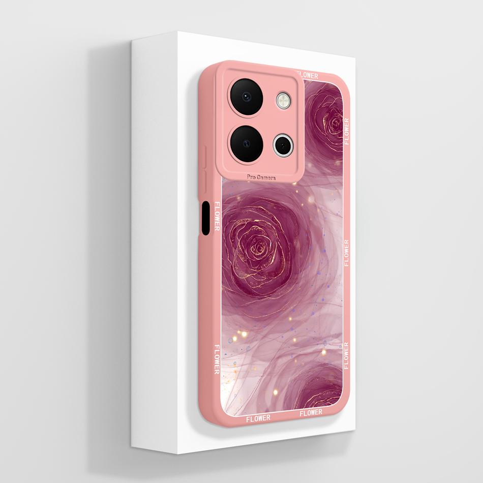 For Vivo Y36 4G 5G Case Soft Candy Painted Cover For Vivo Y 36 Premium Liquid Silicone Anti Drop Full Protection Back Cover Gift