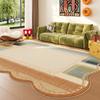 Dopamine Color Carpets for Living Room Large Area Bedroom Decor Irregular Carpet Fluffy Soft Floor Mat Thick Plush Cloakroom Rug